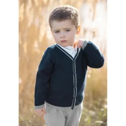Kashmir Cardigan Marinblå><noscript><img width=