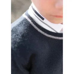Kashmir stickad tröja marin><noscript><img width=