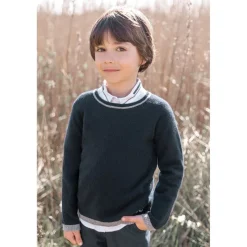 Kashmir stickad tröja marin><noscript><img width=
