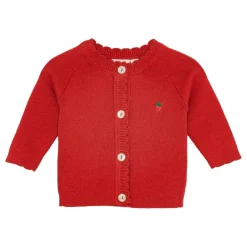 Kaya Cardigan Poppy Red>Flöss Clearance