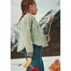 Khellana Stickad Cape Almond>Louise Misha Discount