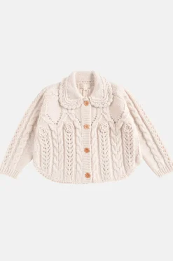Khellana Stickad Cape Cream>Louise Misha Sale