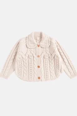 Khellana Stickad Cape Cream><noscript><img width=