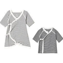 Kimono Baby-Set Marshmallow White/Smoking Blue>Petit Bateau Best