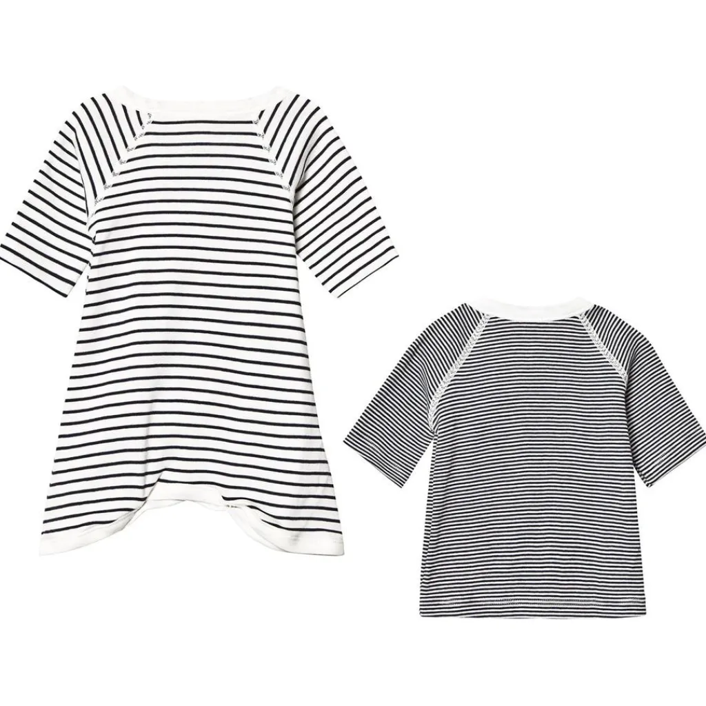 Kimono Baby-Set Marshmallow White/Smoking Blue>Petit Bateau Best