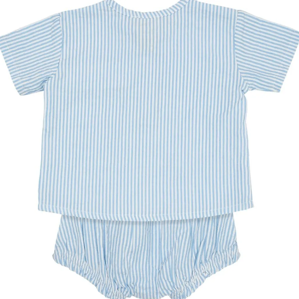 Klädset Bäckebölja Sky Blue Cream Stripe>Copenhagen Colors Outlet