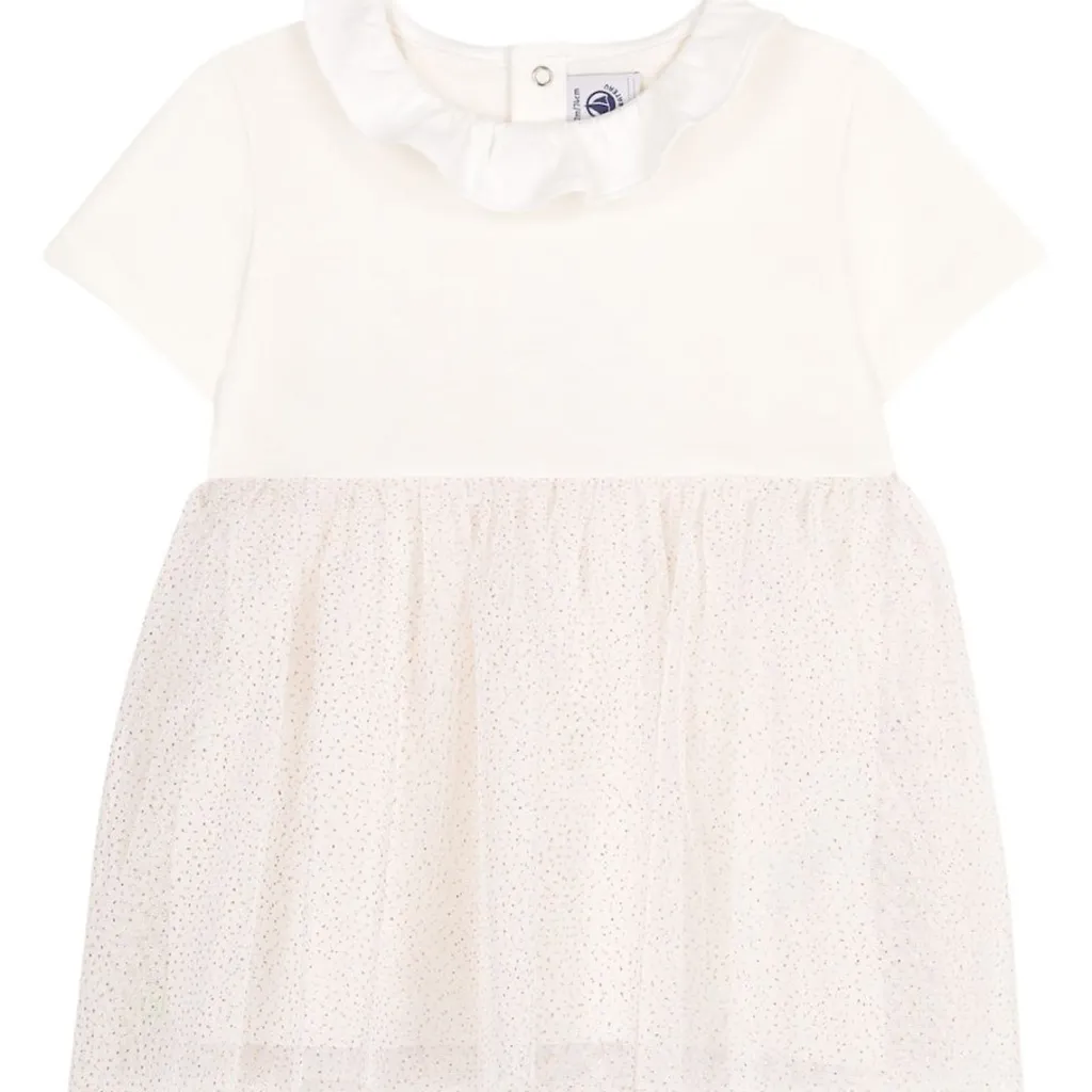 Klänning I Tyll Marshmallow Copper>Petit Bateau Best