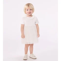 Klänning I Tyll Marshmallow Copper>Petit Bateau Best
