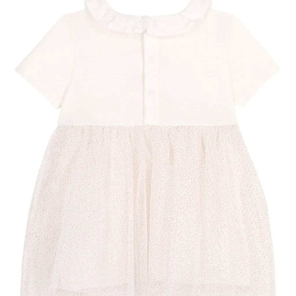Klänning I Tyll Marshmallow Copper>Petit Bateau Best
