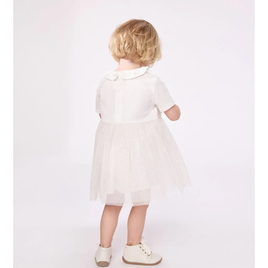 Klänning I Tyll Marshmallow Copper>Petit Bateau Best