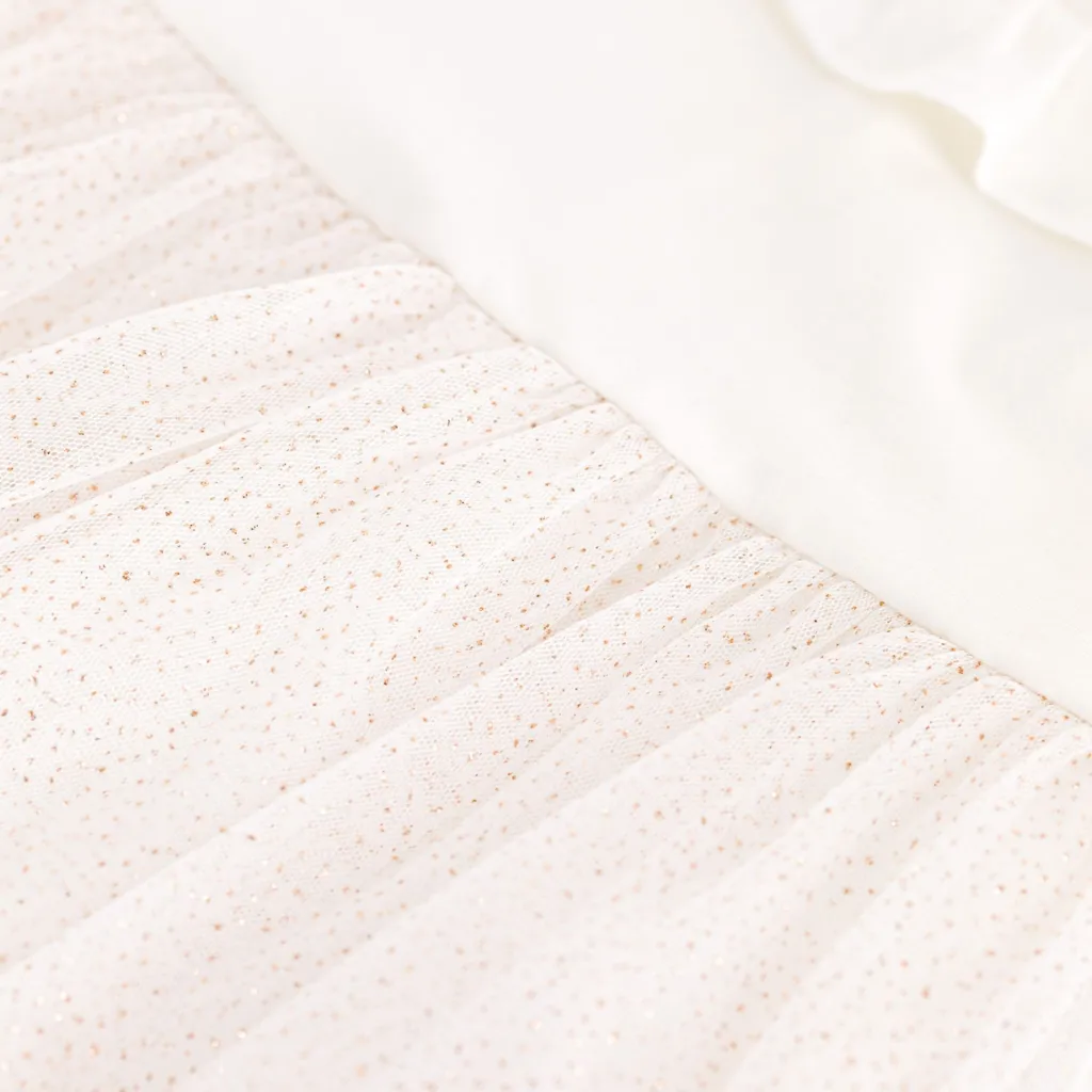 Klänning I Tyll Marshmallow Copper>Petit Bateau Best