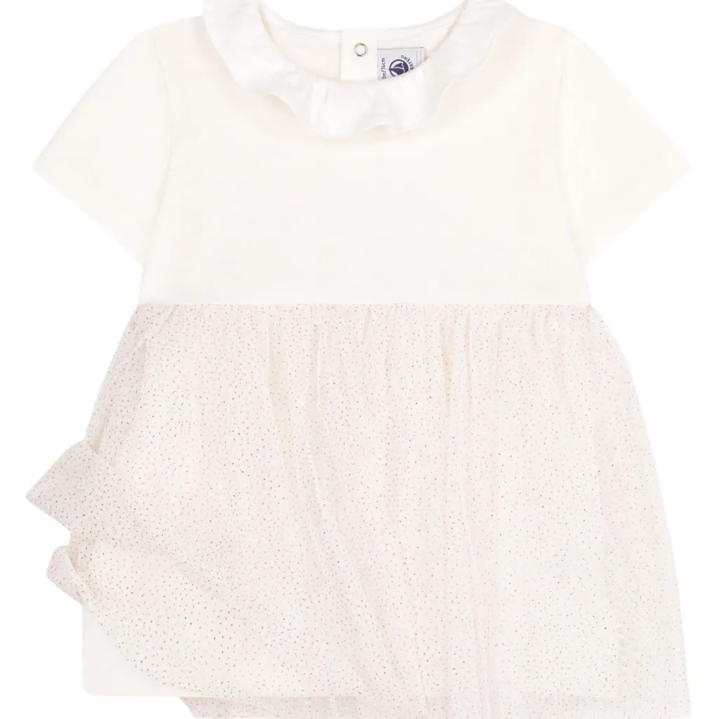 Klänning I Tyll Marshmallow Copper>Petit Bateau Best