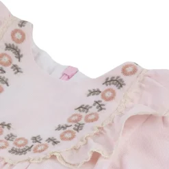 Klänning Med Blombrodyr Vieux Rose>Tartine et Chocolat