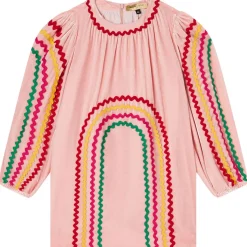 Klänning Med Brodyr Ljusrosa>Stella McCartney Kids Online