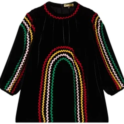 Klänning Med Brodyr Svart>Stella McCartney Kids Hot
