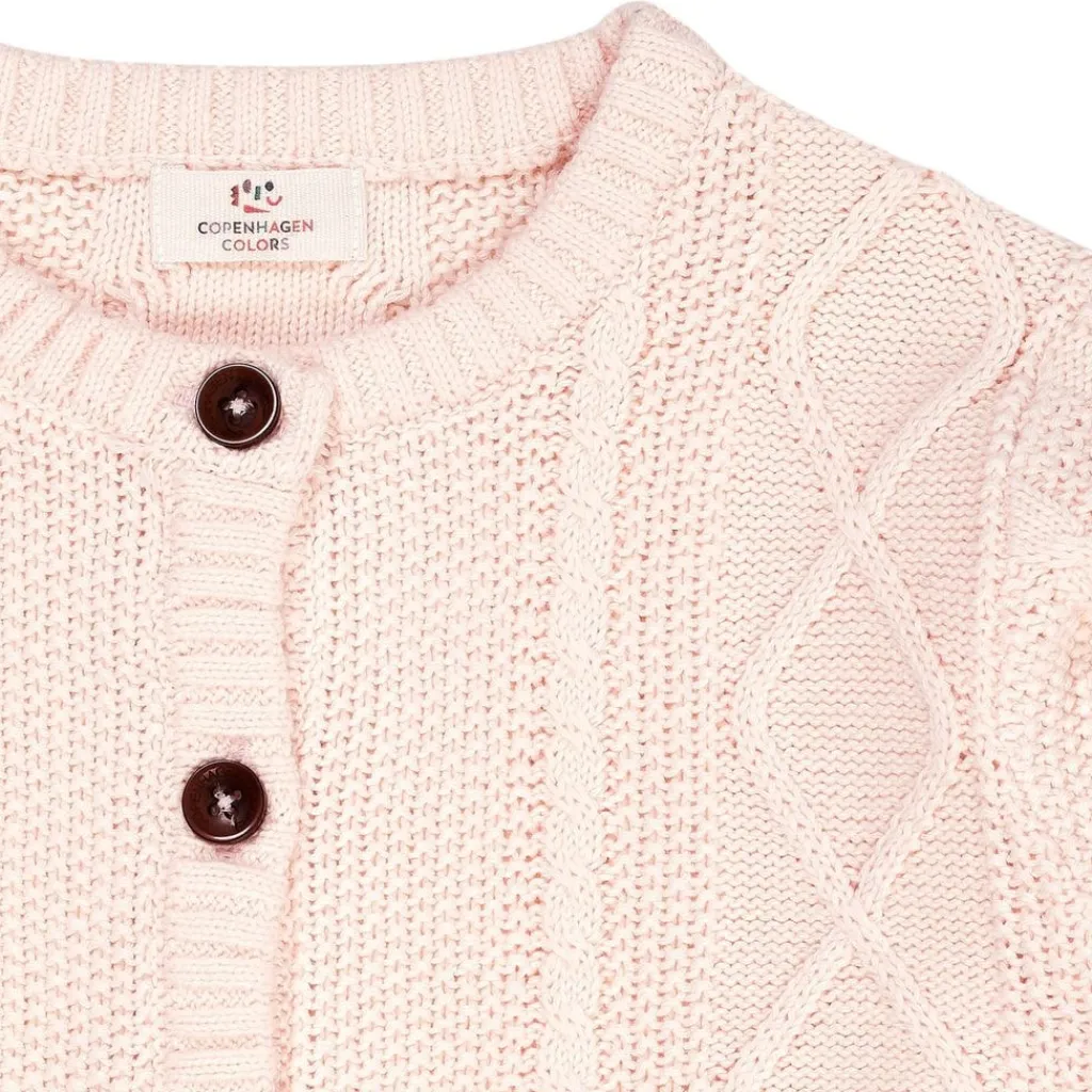 Knitted Cardigan Soft Pink>Copenhagen Colors
