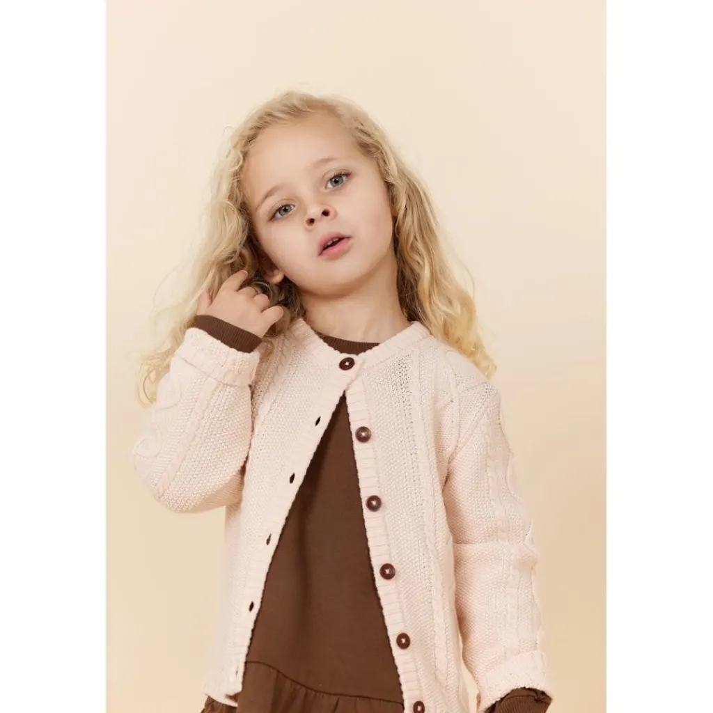 Knitted Cardigan Soft Pink>Copenhagen Colors