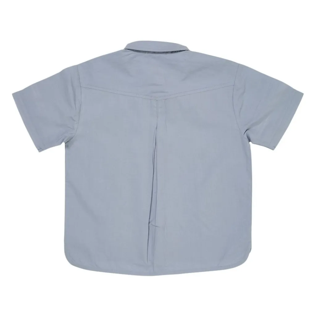 Kortärmad Poplinskjorta Dusty Blue>Copenhagen Colors Clearance
