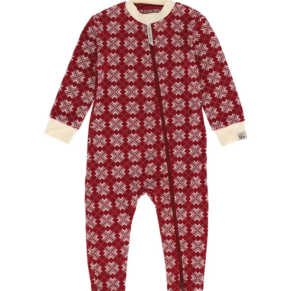 Kos Baby Pyjamas Deep Red>Gullkorn Design New