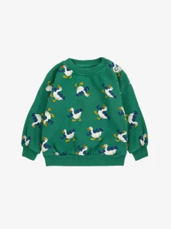 La Oca All Over Sweatshirt Green>Bobo Choses Online