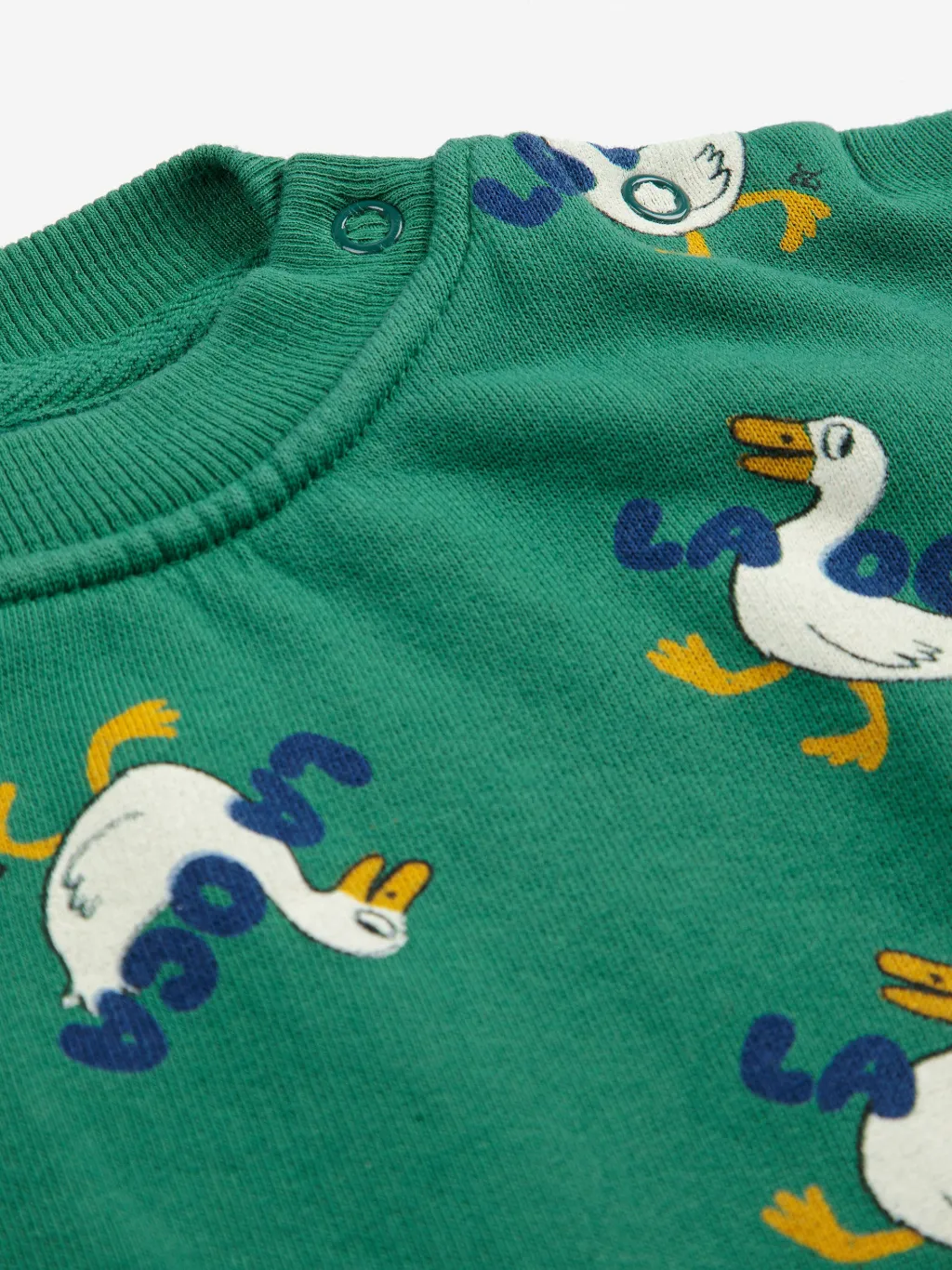 La Oca All Over Sweatshirt Green>Bobo Choses Online