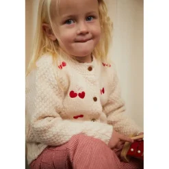 Lambwool Cardigan w Bow Emb CREAM><noscript><img width=