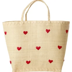 Large Raffia Väska Darling Hearts>RICE Sale