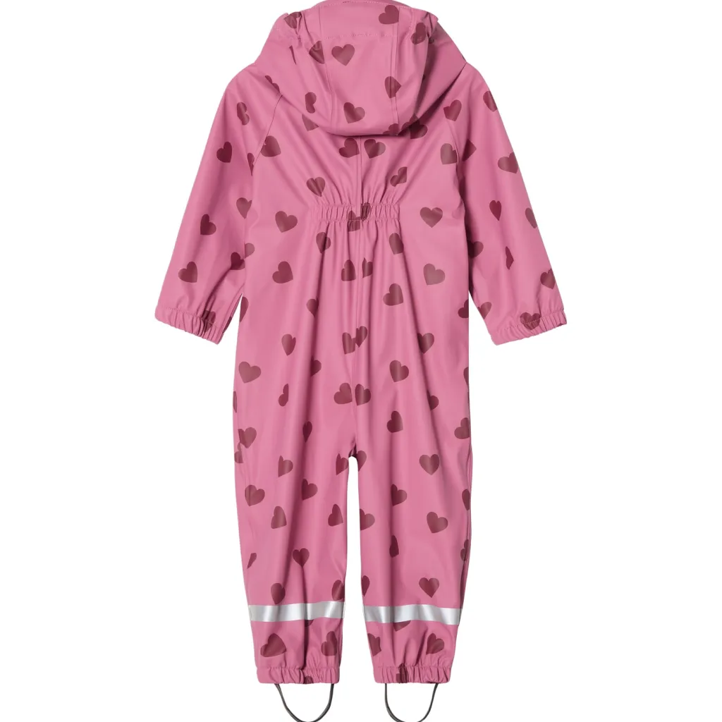 Leeds Ofodrad Regnoverall Mauve Hearts>Kuling Outlet