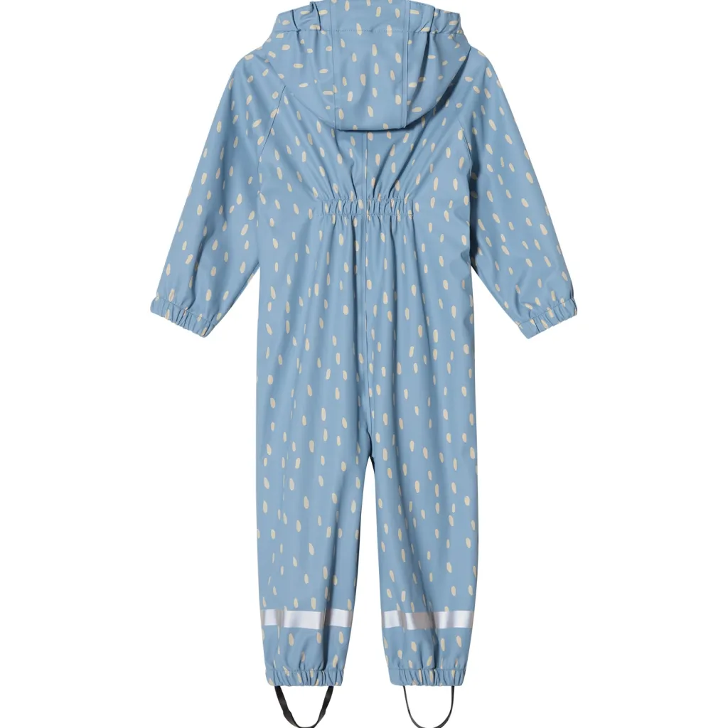 Leeds Ofodrad Regnoverall Dove Blue Dots>Kuling New