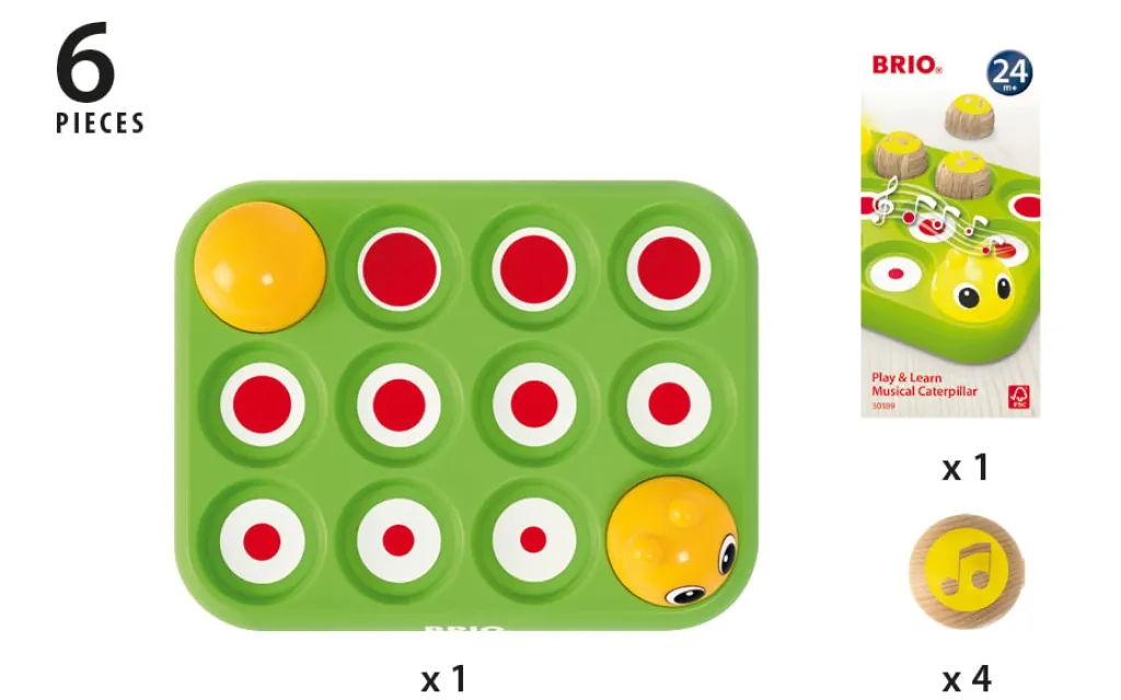 Lek & Lär Musikalisk Larv Multicolor>BRIO Best