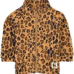 Leopard Fleecejacka Beige>Mini Rodini Outlet