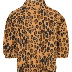 Leopard Fleecejacka Beige>Mini Rodini Outlet