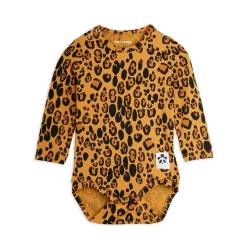 Leopard Långärmad Body Beige><noscript><img width=