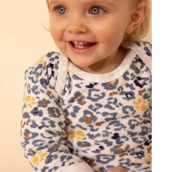 Leopardmönstrad Sparkdräkt Gräddvit>Petit Bateau Outlet