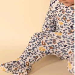 Leopardmönstrad Sparkdräkt Gräddvit><noscript><img width=