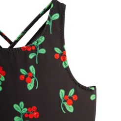 Lingonberries Aop Baddräkt Brown>Mini Rodini Online