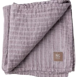 Linnefilt Dusty Pink/Ivory Stripe>NG Baby Online