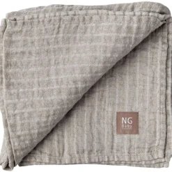 Linnefilt Natural/Ivory Stripes>NG Baby Outlet
