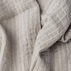 Linnefilt Natural/Ivory Stripes>NG Baby Outlet