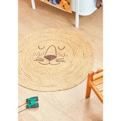 Lion Face Golvmatta I Jute Natural>RICE