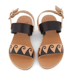 Little Clio Sandaler Svarta>Ancient Greek Sandals New