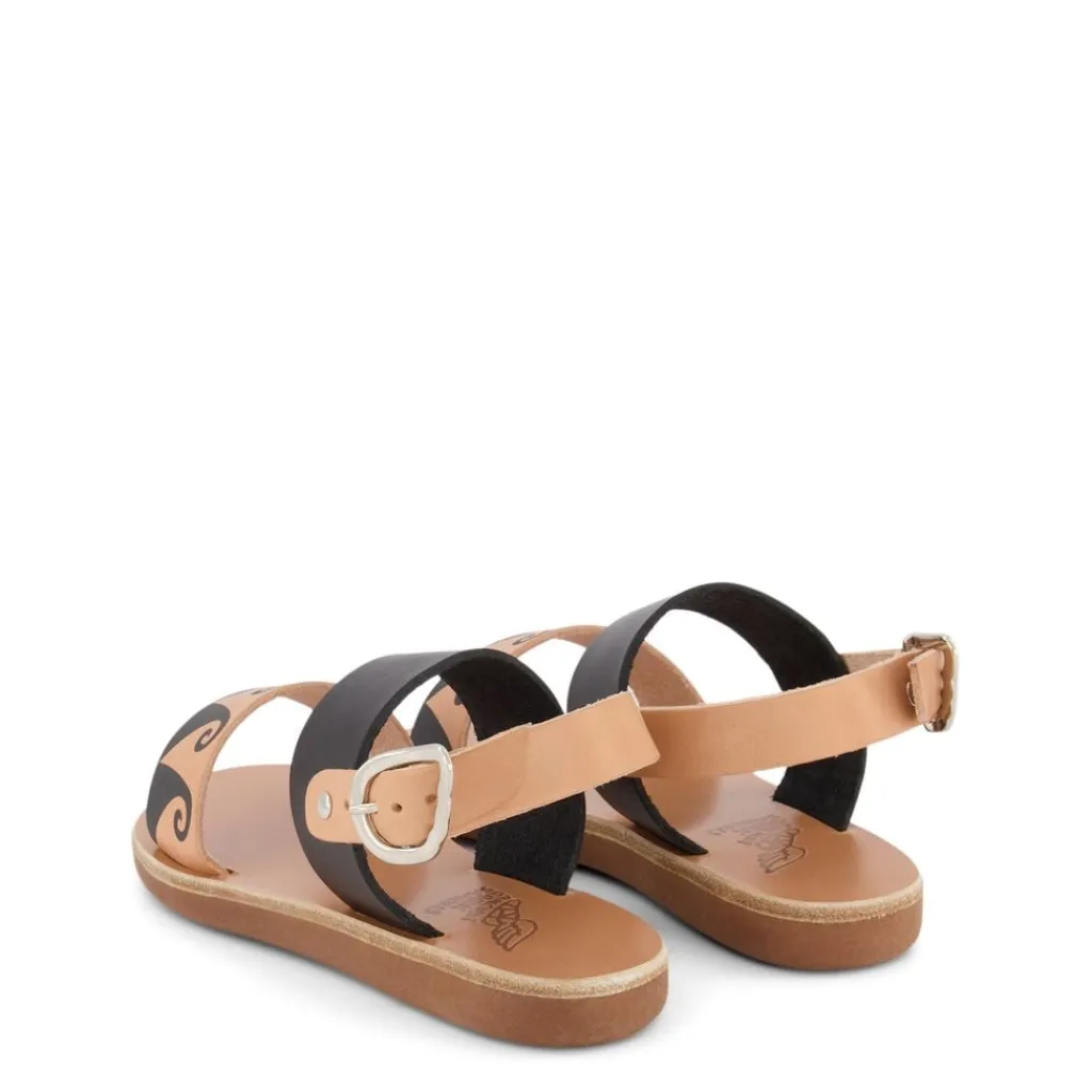 Little Clio Sandaler Svarta>Ancient Greek Sandals New