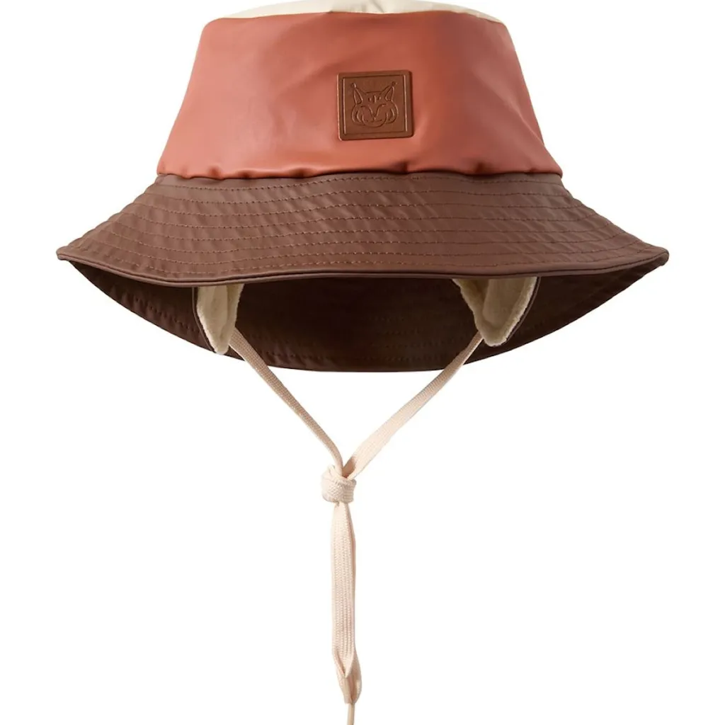 Liverpool Blockfärgad Återvunnen Regnhatt Warm Sienna/Brown>Kuling Best