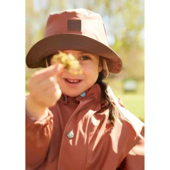 Liverpool Blockfärgad Återvunnen Regnhatt Warm Sienna/Brown><noscript><img width=