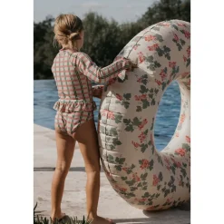 Långärmad Baddräkt Check Carnation><noscript><img width=