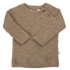 Långärmad Blus I Ull Beige Melange>Joha Best