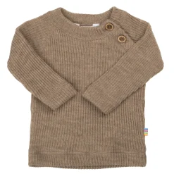 Långärmad Blus I Ull Beige Melange>Joha Best