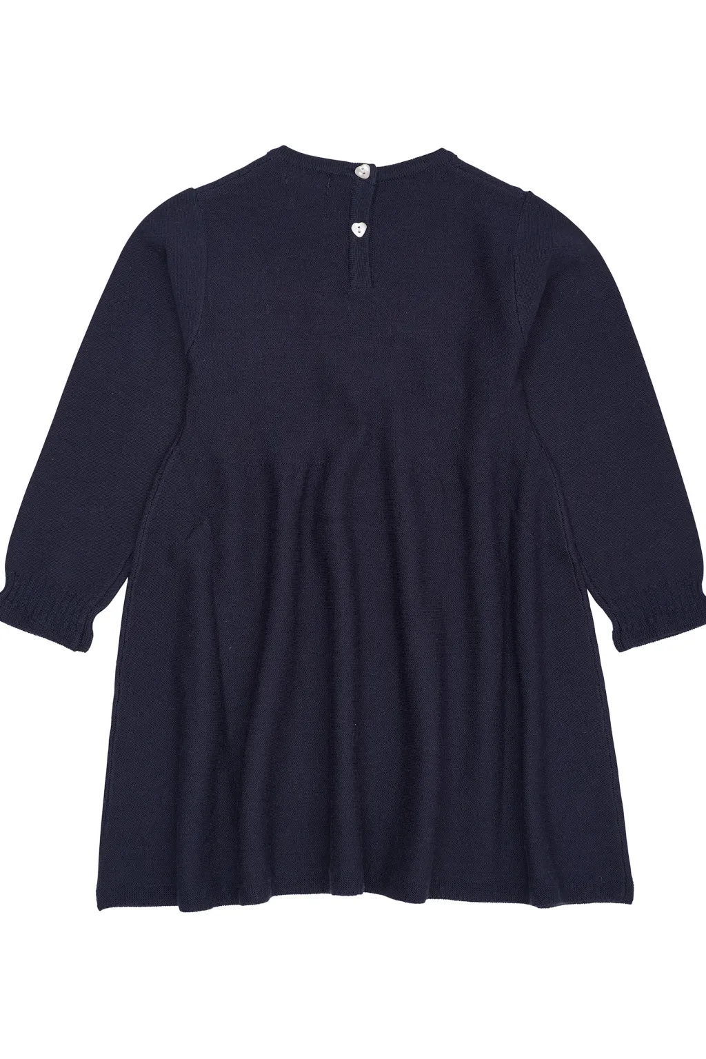 Långärmad Merinoullklänning Navy With Bubbelgum Heart>Copenhagen Colors Hot