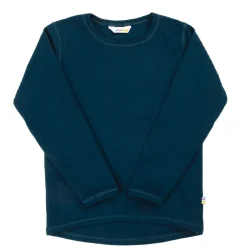 Långärmad Skjorta I Ull Dark Turquoise>Joha Sale