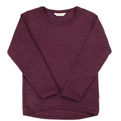 Långärmad Skjorta I Ull Plum>Joha Best